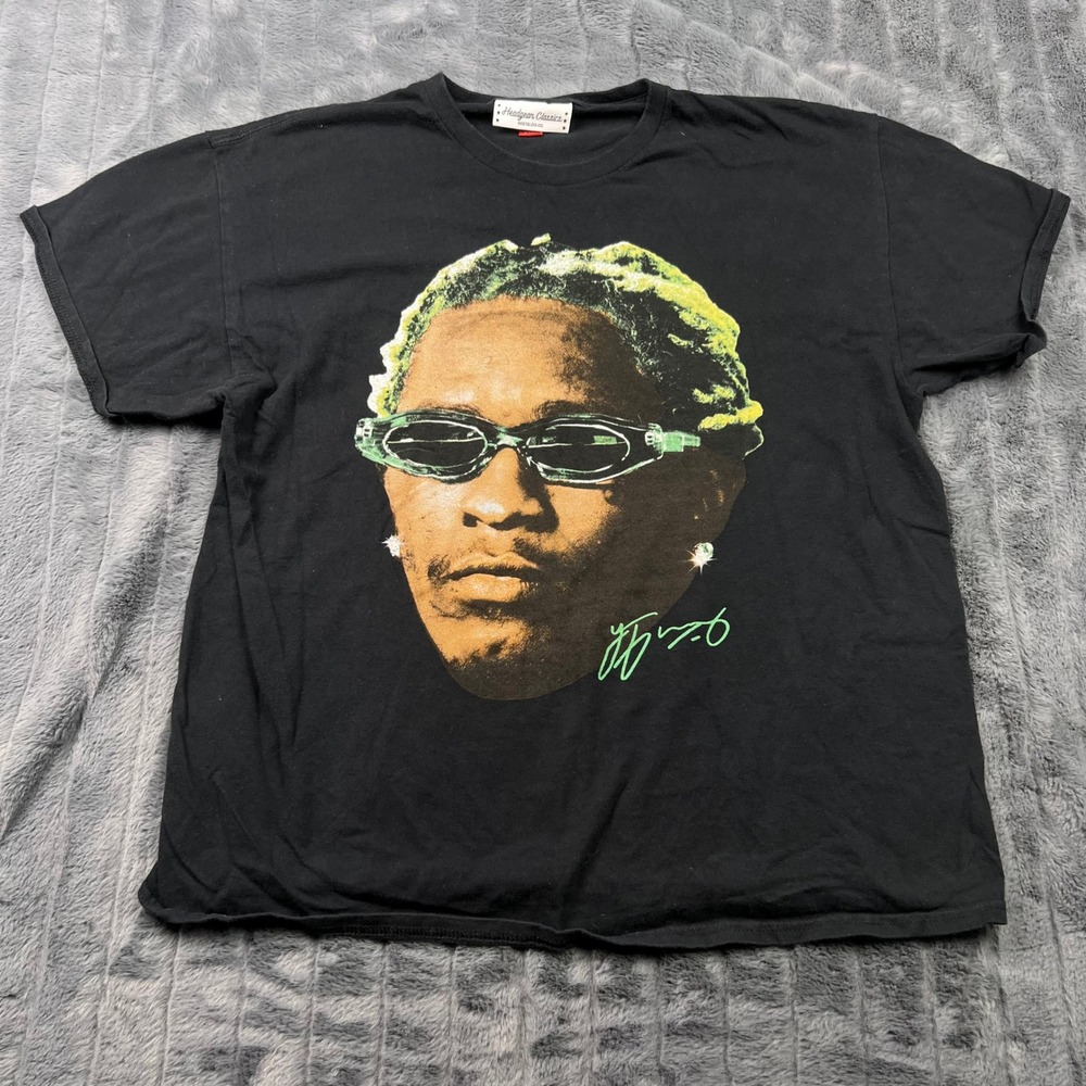 Headgear Classics Young Thug Graphic T-Shirt Mens XL Black Short Sleeve Tee